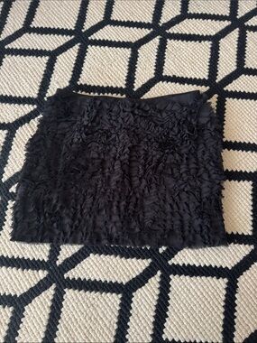 MICHAEL Michael Kors Black Ruffled Mini Skirt